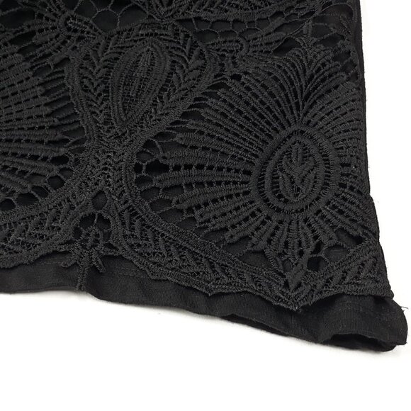 Lane Bryant Black Crochet Front Tank Top Sz 22/24 - Picture 4 of 9